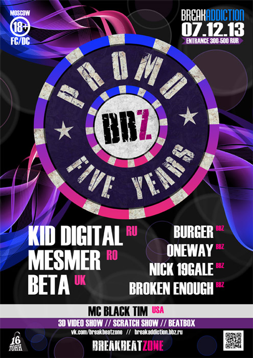 Афиша Break Addiction ft. Beta, Mesmer, Kid Digital