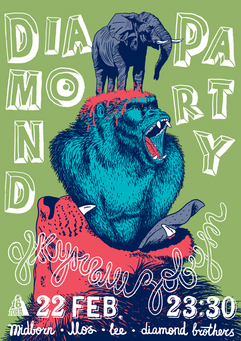Афиша Diamond Party — Джунгли Зовут
